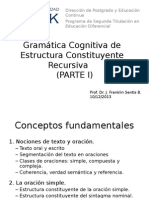 Gramática Recursiva de Estructura Constituyente Primera Parte - I