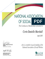 nasw membership certificate