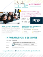 Girls Who Code - Info Session10 20 15