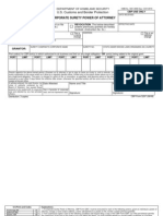 U.S. Customs Form: CBP Form 5297 - Power of Attorney