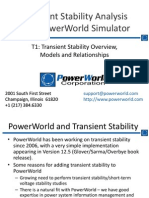 Transient Stability Analysis With PowerWorld Simulator