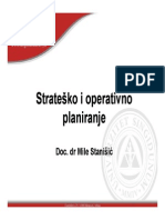 Strateško I Operativno Planiranje PDF