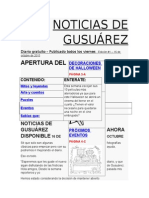 Noticias de Gusuárez-edición 1
