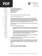 Letters BTW Seattle Schools and Alliance For Education - Ending Formal Relationship - Oct. 2015