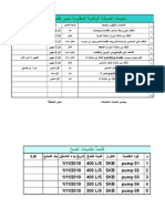 خطة تشغيل وصيانة طلمبات