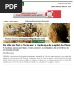 De Vila Do Poti a Teresina_ a Mudança Da Capital Do Piauí - Capital Teresina