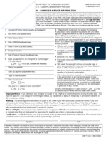 U.S. Customs Form