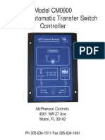 Model CM0900 1 Phase Automatic Transfer Switch Controller