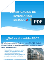 Clasificacion de Inventarios Metodo ABC