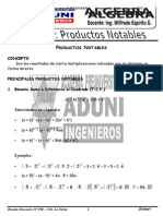 Productos Notables - Secundaria