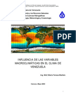 Influencia Variables Macroclimaticas Clima Venezuela