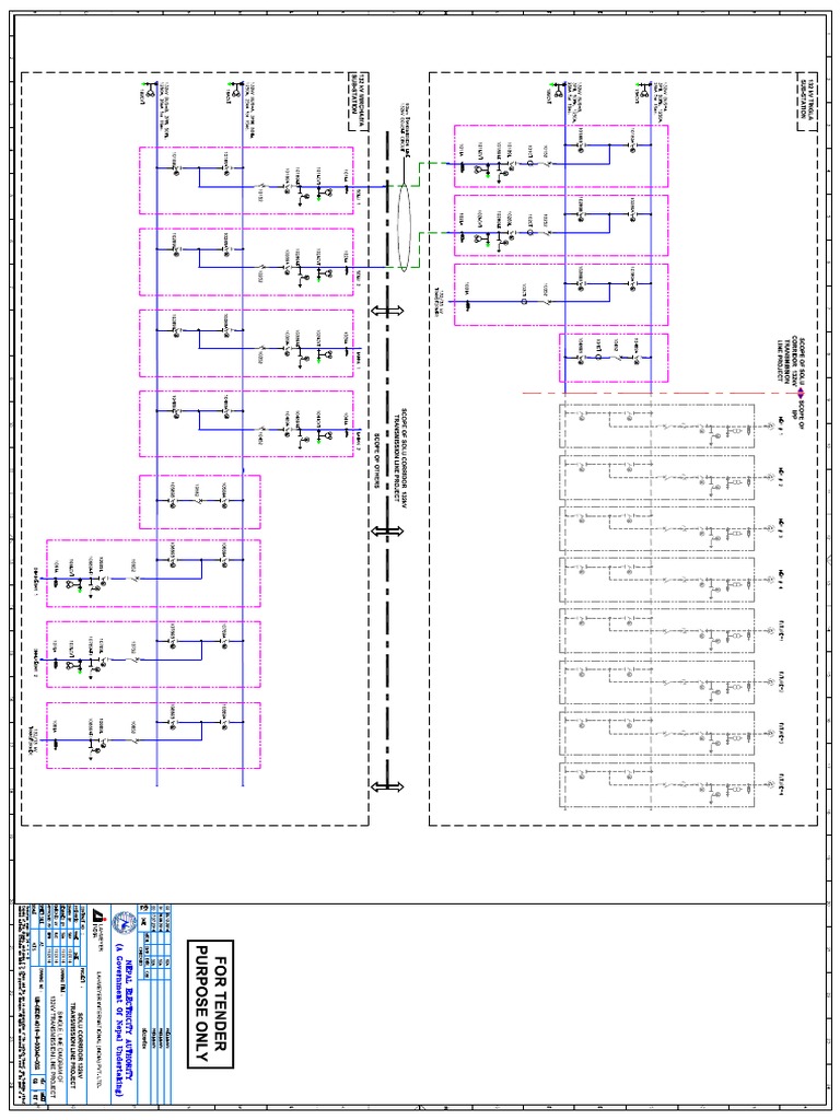 Lii-geoe14019-E-00040-002 - SLD of 132kv TL Project | PDF