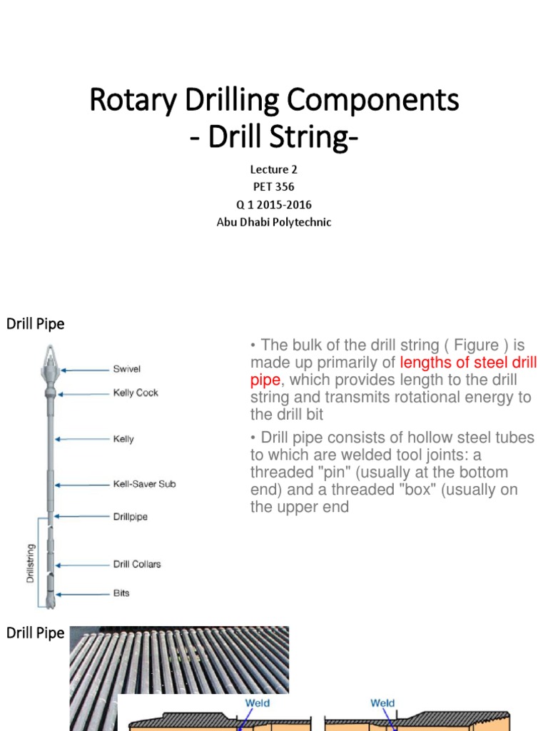 LEC 3 OCT III Drill String - Drillstem PDF | PDF