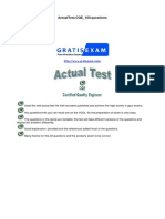 CQE_160 Actual Test Questions