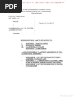 Download Chuck Johnson v Gawker Response to anti-SLAPP and Motion to Dismiss by Adam Steinbaugh SN285494582 doc pdf