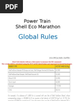 Power Train Shell Eco Marathon: Global Rules