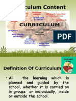 Curriculumcontentcontent 