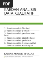 Kaedah Analisis Data Kualitatif