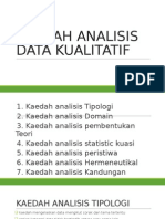 Kaedah Analisis Data Kualitatif