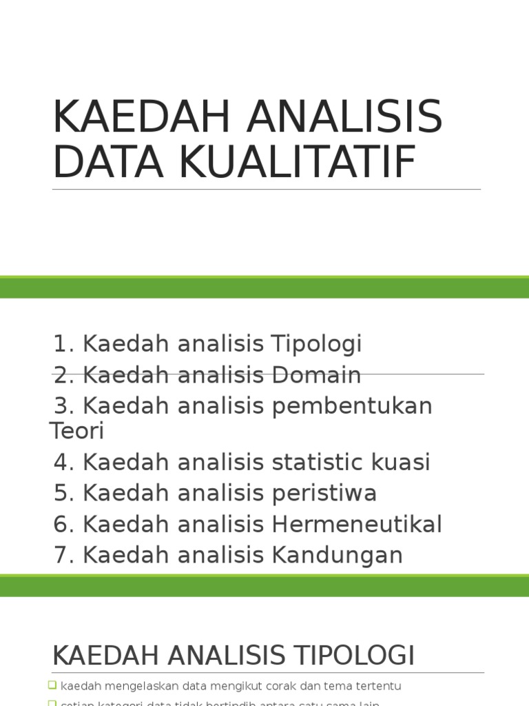 Kaedah Analisis Data Kualitatif Dojoaki