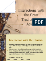 Interactions With The Great Traditions of Asia