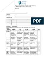 Slide Presentation Evaluation Form