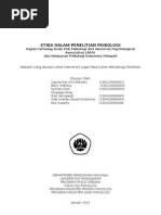Download Etika Dalam Penelitian Psikologi Makalah Kelompok 7 by musamuwaga SN28552676 doc pdf