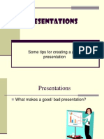 Presentations: Some Tips For Creating A Good Presentation