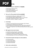 MCQs on Respiration Physiology With Key | Lung | Circulatory System