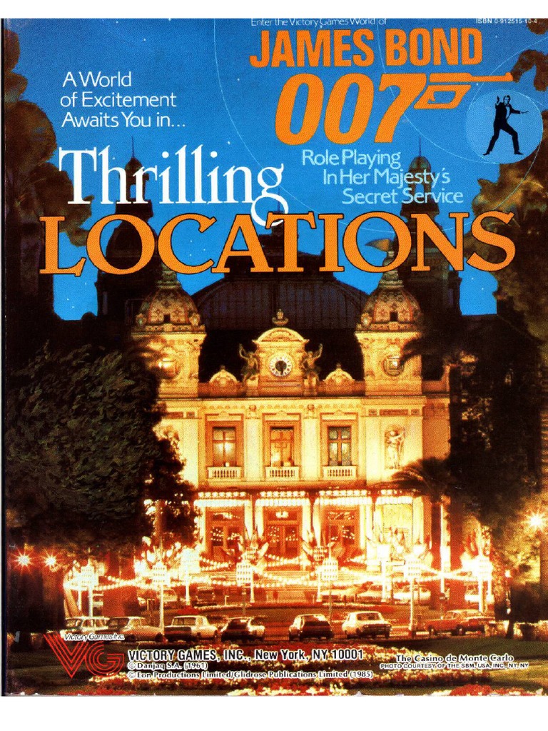 VG James Bond RPG Thrilling Locations OOP PDF