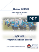 Penilaian Kursus Qgk3023 2015