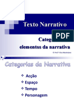 Texto Narrativo - Categorias