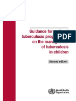 WHO Guidance Childhood TB 2014