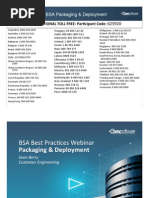 BSA Best Practices Webinar - Packaging 1.2