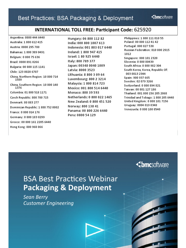 BSA Best Practices Webinar - Packaging 1.2 | Scripting Language