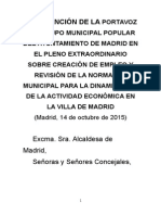 Pleno Extraordinario Sobre Empleo 14.10.15