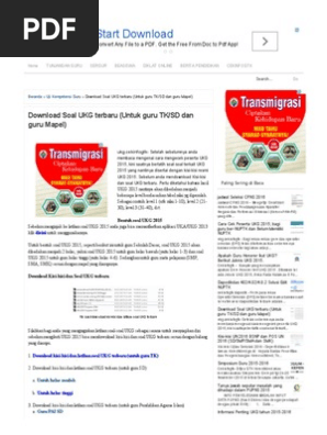 Download Soal Ukg Terbaru Untuk Guru Tk Sd Dan Guru Mapel Cek Info Gtk Guru Dan Tenaga Kependidikan