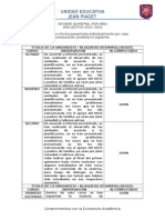 Informe Quimetral Por Area