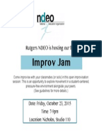 Improv Jam Flyer 2015