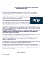 Appello Al Governo Per Un Intervento Urgente A Sostegno Delle Lavoratrici e Dei Lavoratori Di Eutelia Agile