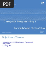 Core Java Programming I: Karimullabasha (Technoschool)