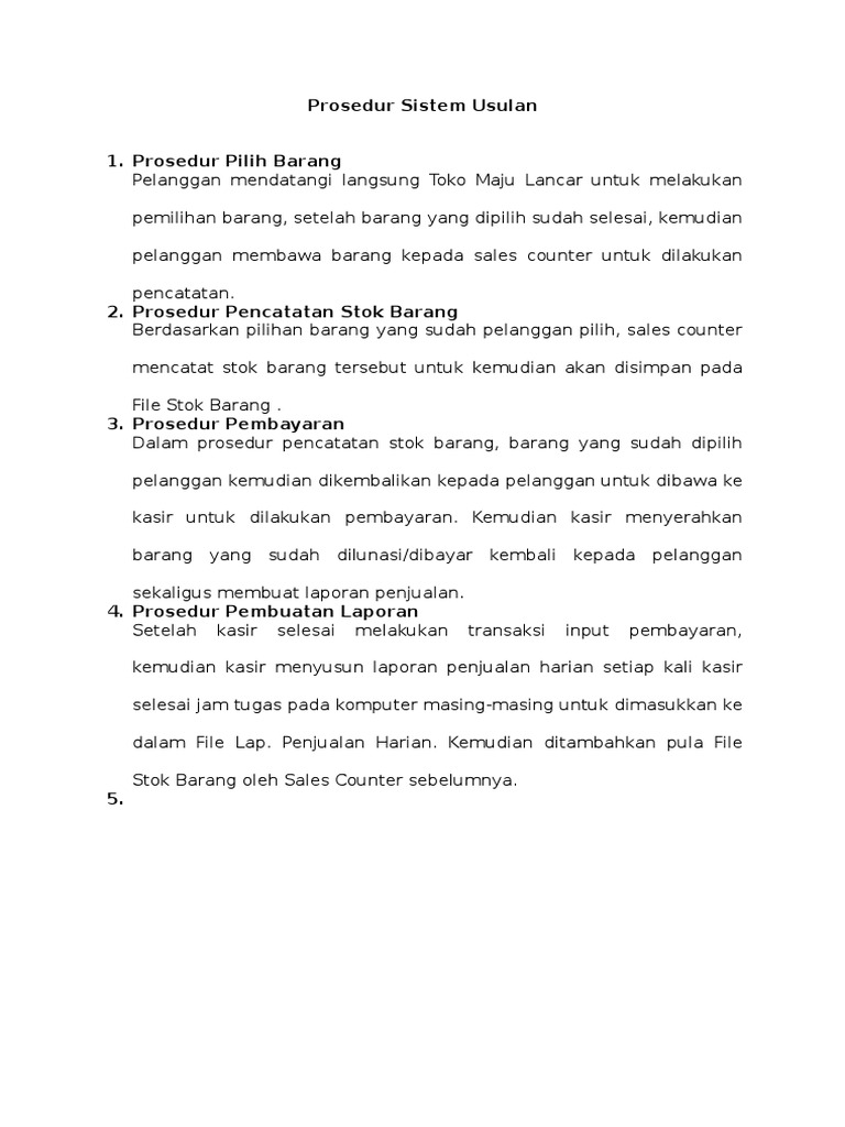 Prosedur Penerimaan Barang Prosedur Penerimaan Barang