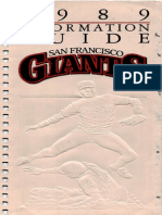 1989 SF Giants Information Guide