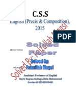CSS 2015 English Solved Paper