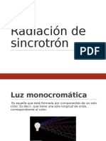 Radiación de Sincrotrón