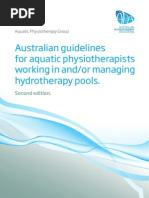 Aquatic Physiotherapy - Guidelines