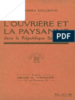 Kollontai, L'Ouvriere Et La Paysanne 1921