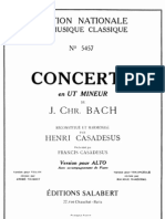 Concierto Para Viola en Cm de Bach