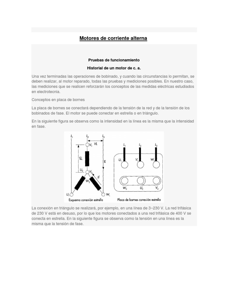 Manual para Motores de Corriente Alterna | PDF | Motor eléctrico ...