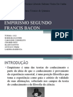 Empirismo Segundo Francis Bacon
